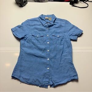 L.L.Bean Linen Button-Up Shirt | Light Blue Coastal Summer · Minimalist Capsule